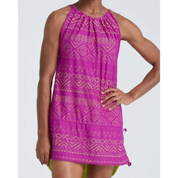 Jo+Jax BoHo Swimsuit Cover-Up Women's Medium M 6-8 Wildberry/Citron Swim Coverup - Picture 1 of 10